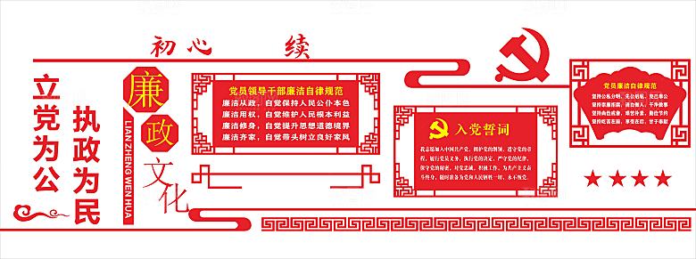 党员活动室党员活动中心党建文化墙
