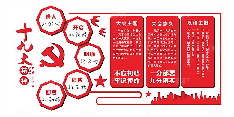 党建文化墙党员活动室