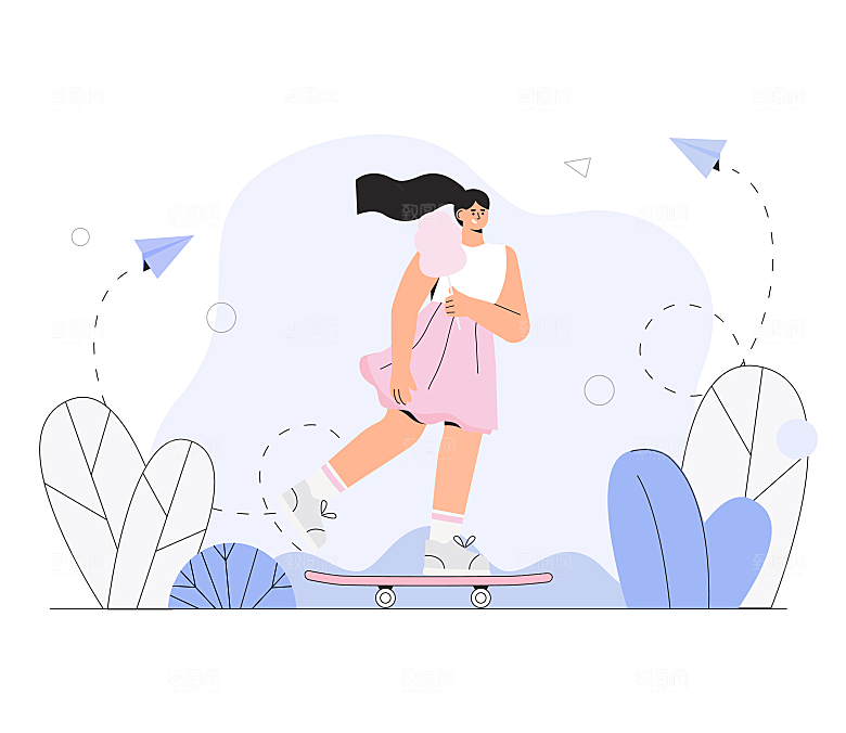 运动健身矢量场景素材