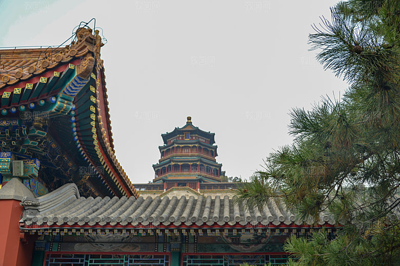 颐和园古建筑佛香阁