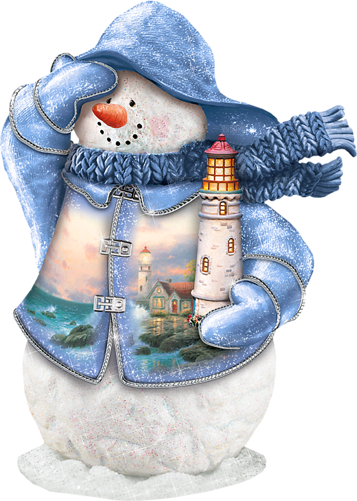 卡通冬天可爱雪人插画元素
