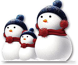 卡通冬天可爱雪人插画元素