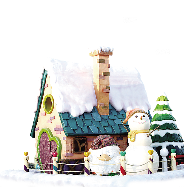 卡通冬天可爱雪人插画元素