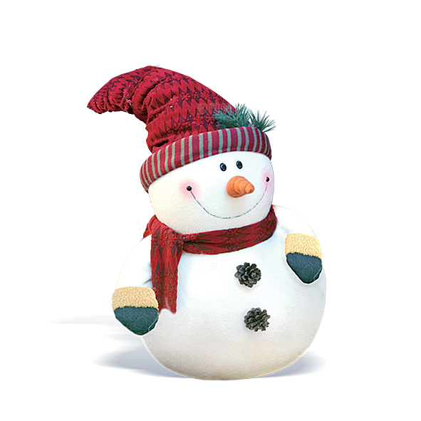 卡通冬天可爱雪人插画元素