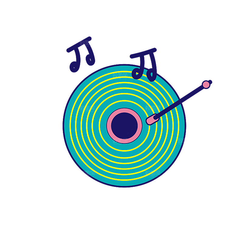 简约大气音符音乐免扣素材