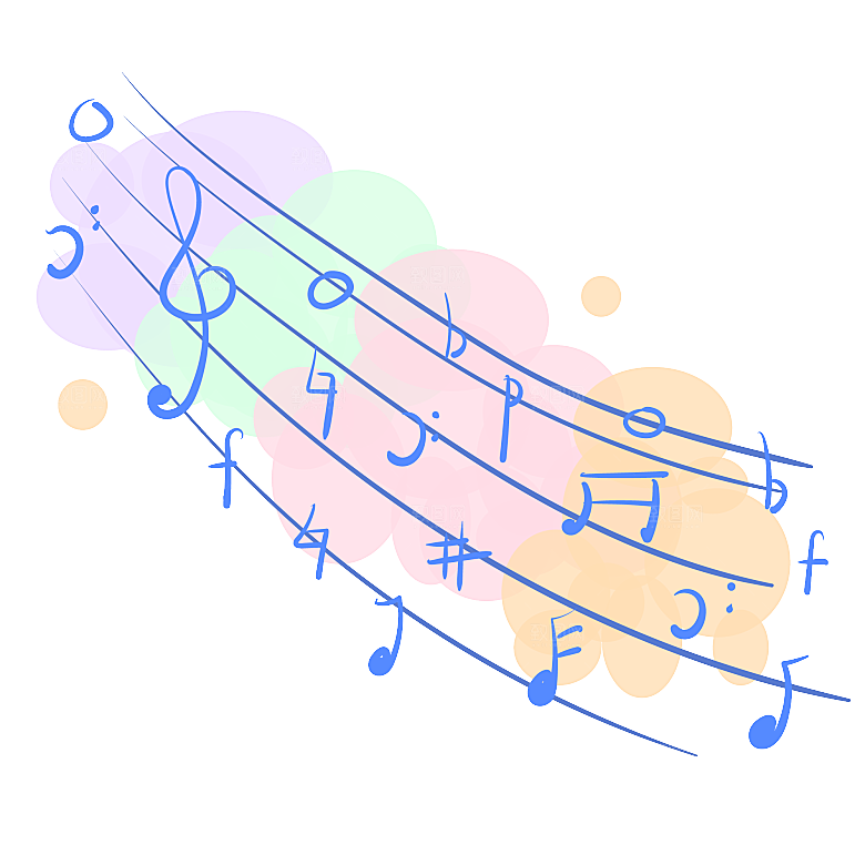简约大气音符音乐免扣素材