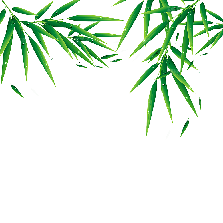 卡通可爱端午粽子龙舟竹叶插画元素