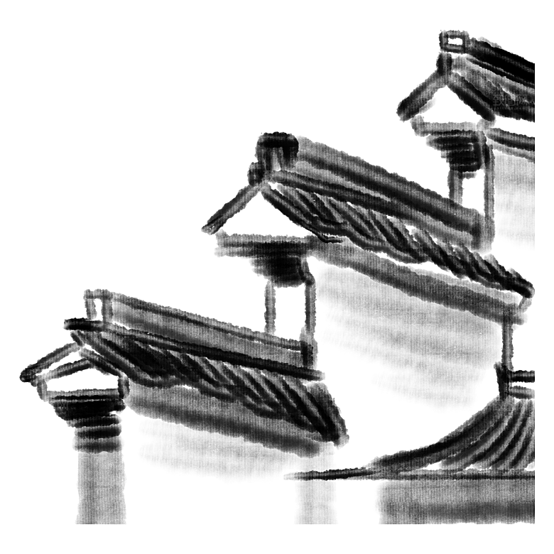 中国风徽派建筑免扣背景元素