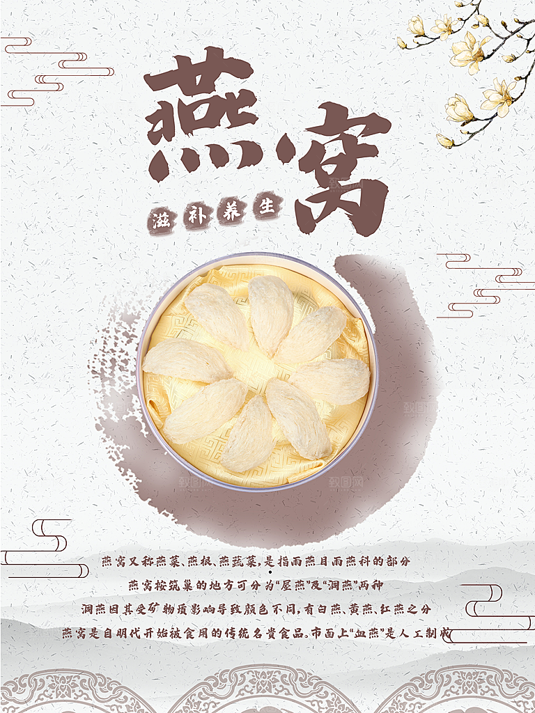 滋补养生燕窝海报