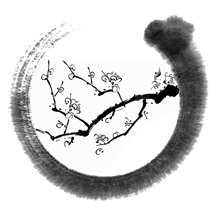 中国风徽派建筑免扣背景元素