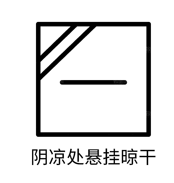 洗涤图标标志说明水洗标衣服干洗烘干