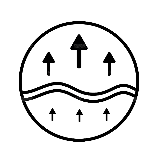 服装家纺安全图标面料功能透气icon素材