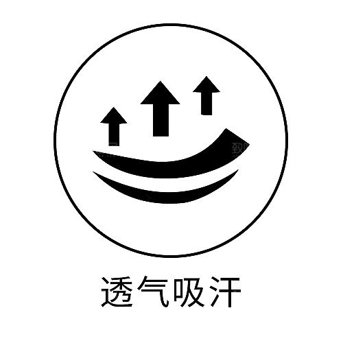 服装家纺安全图标面料功能透气icon素材