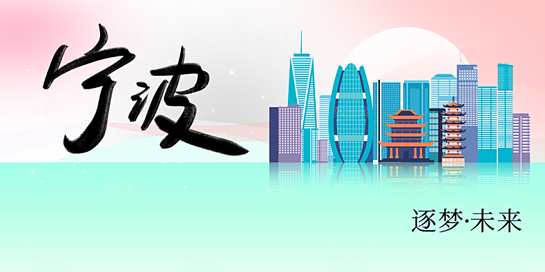 宁波城市推广展板
