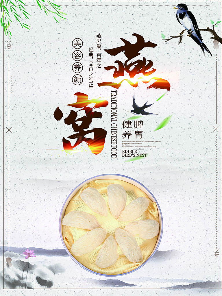 滋补养生燕窝海报