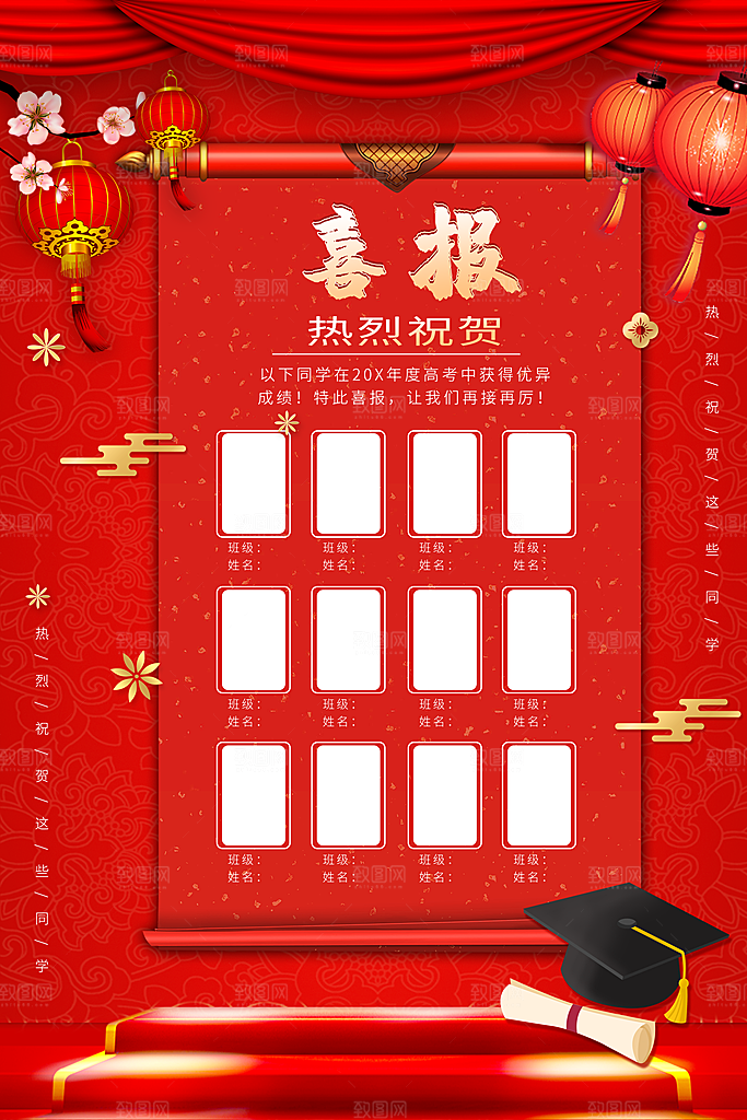 热烈祝贺高考喜报