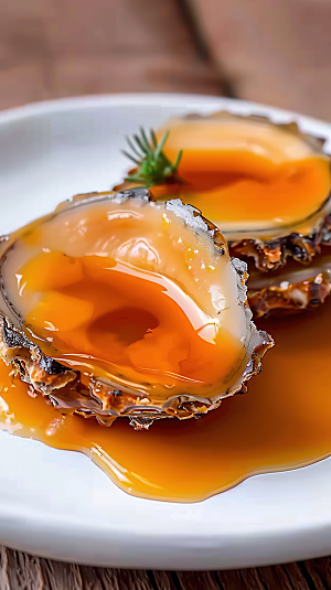 海鲜蛋白海产美味鲍鱼烹饪鲜美美食