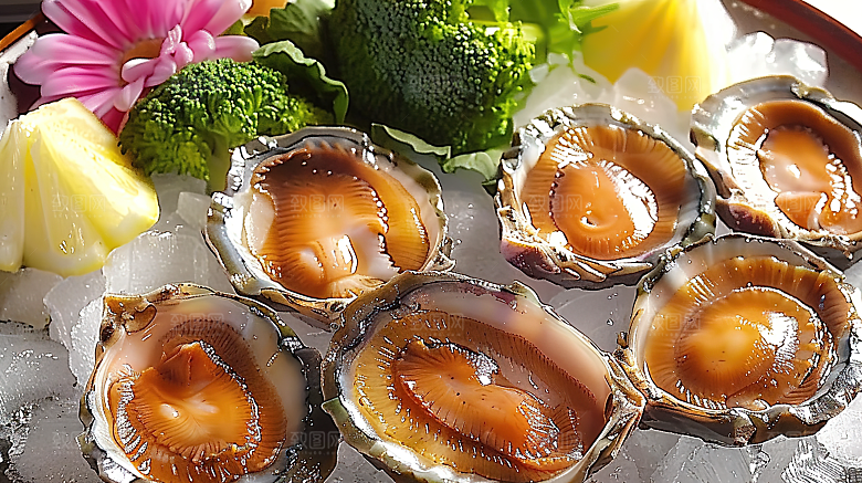 海鲜蛋白海产美味鲍鱼烹饪鲜美美食