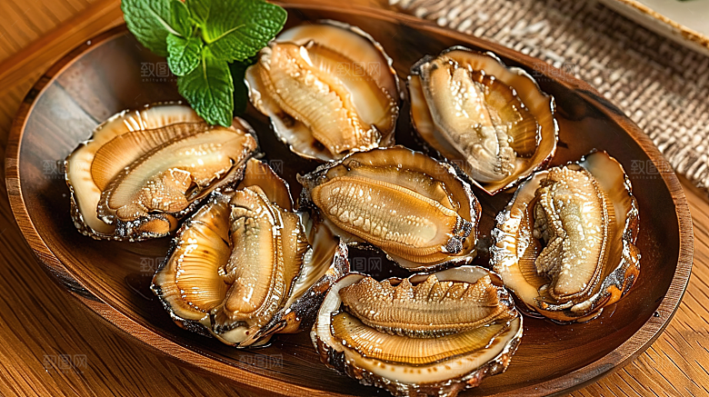 鲜美鲍鱼美味海鲜海产美食蛋白烹饪
