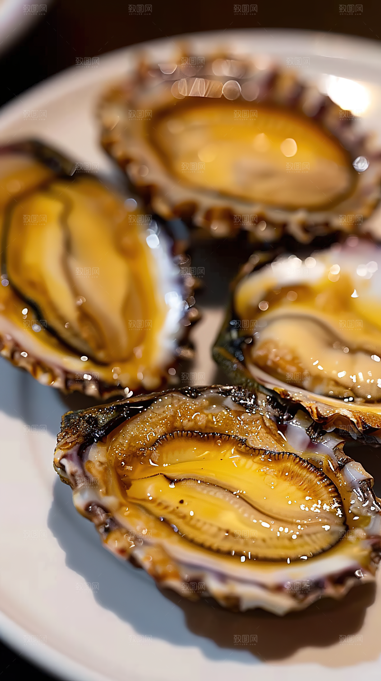 鲍鱼海鲜海产鲜美美食美味