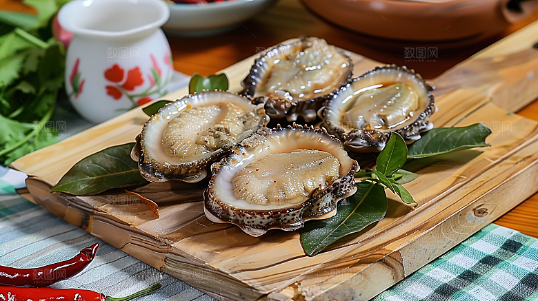 鲍鱼海鲜海产鲜美美食美味