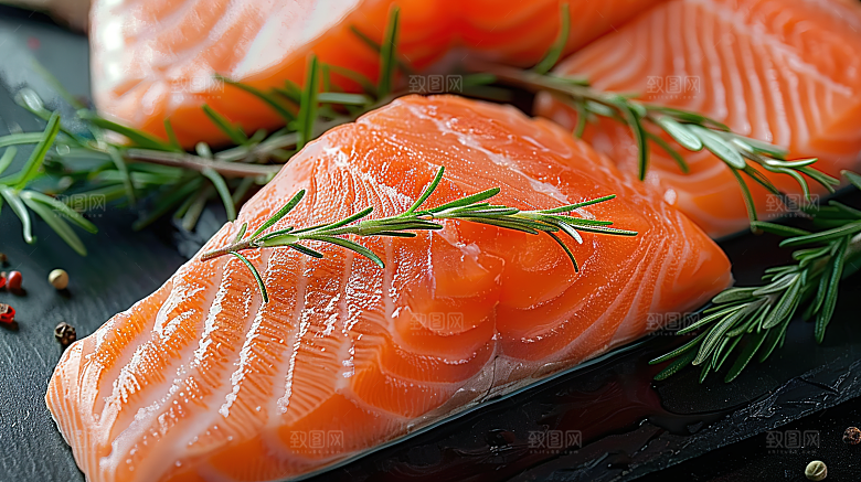 鱼类新鲜美食鱼生三文鱼海产海鲜美味