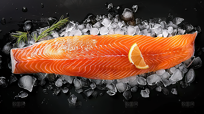 鱼类新鲜美食鱼生三文鱼海产海鲜美味