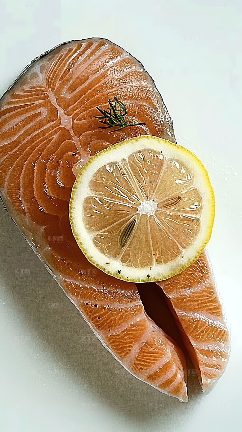 新鲜鱼类美食海鲜海产三文鱼鱼生美味