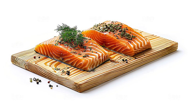 新鲜鱼类美食海鲜海产三文鱼鱼生美味