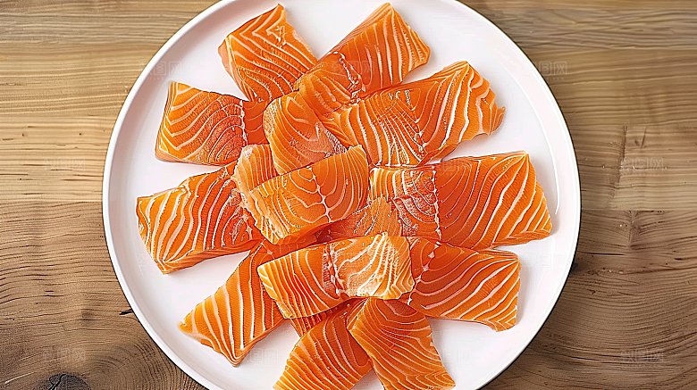 新鲜鱼生海产鱼类美食美味海鲜三文鱼