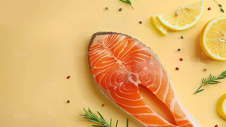 海鲜鱼生鱼类美食三文鱼美味新鲜海产