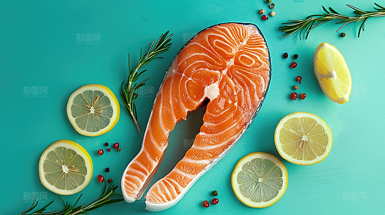 海鲜鱼生鱼类美食三文鱼美味新鲜海产