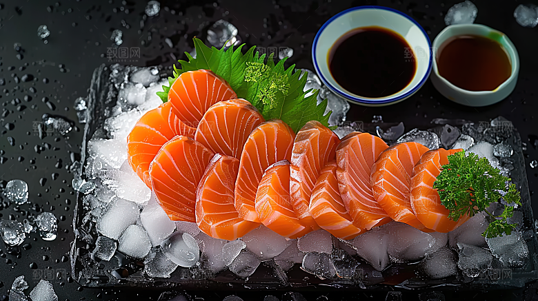 海鲜鱼生鱼类美食三文鱼美味新鲜海产