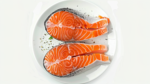 海鲜鱼生鱼类美食三文鱼美味新鲜海产