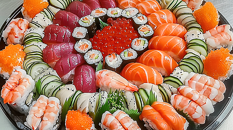 三文鱼美食美味鱼生海产鱼类海鲜新鲜