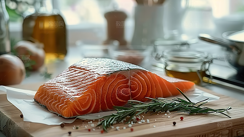 美食美味鱼类三文鱼海产新鲜海鲜鱼生