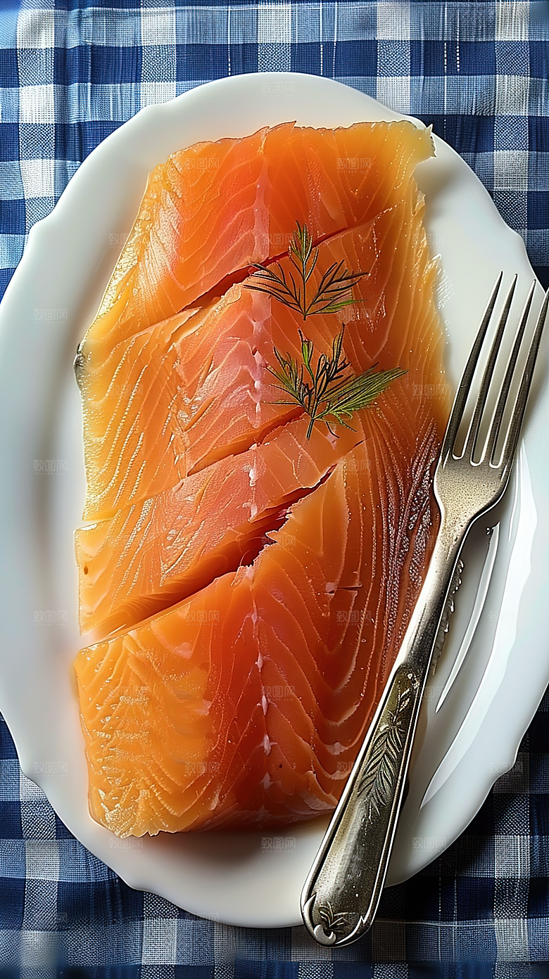 海产美食海鲜鱼生新鲜三文鱼鱼类美味