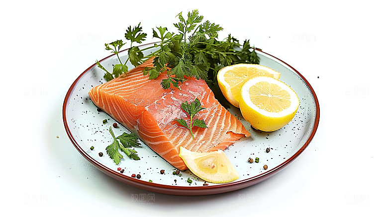 鱼类美味海鲜鱼生新鲜三文鱼海产美食