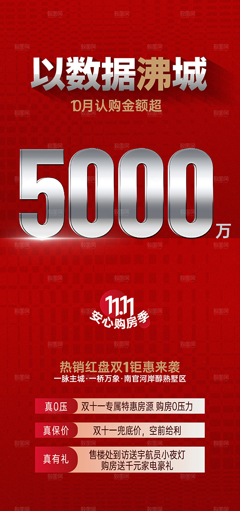 热销双11购房节人气红盘红色