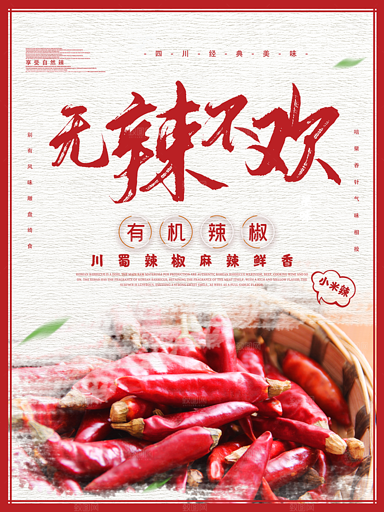 无辣不欢干辣椒海报