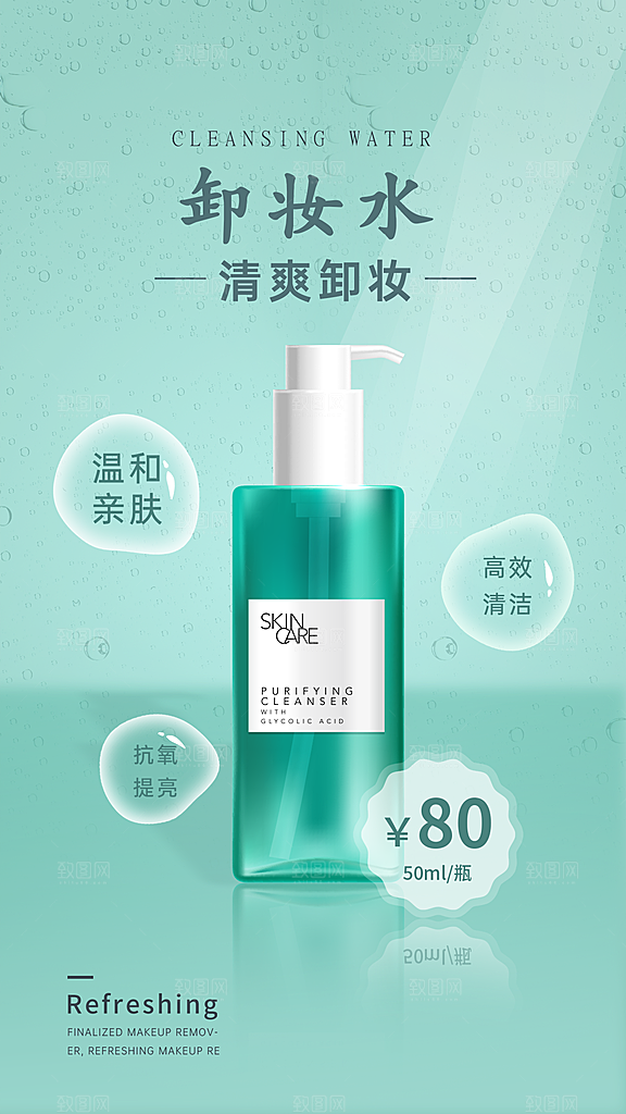 化妆品宣传海报设计素材