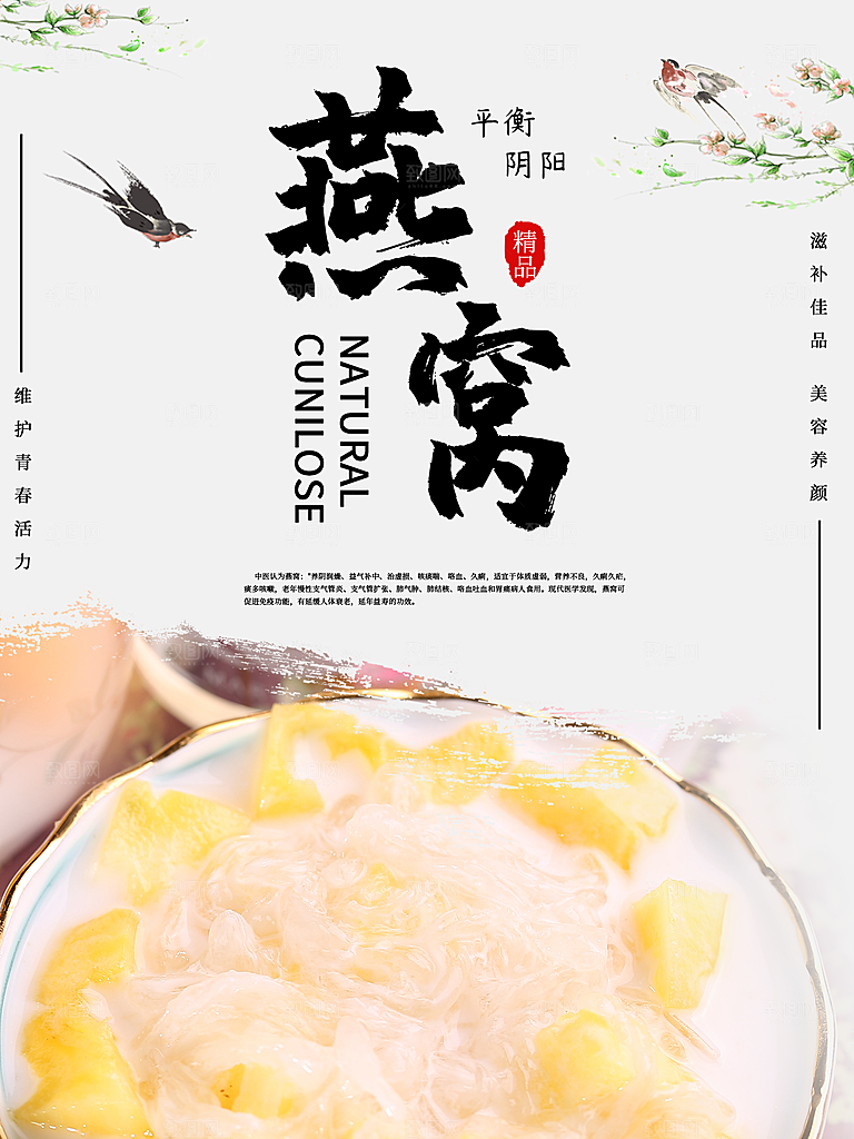 滋补养生燕窝海报
