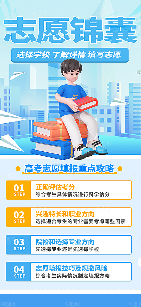 高考志愿填报服务指南海报