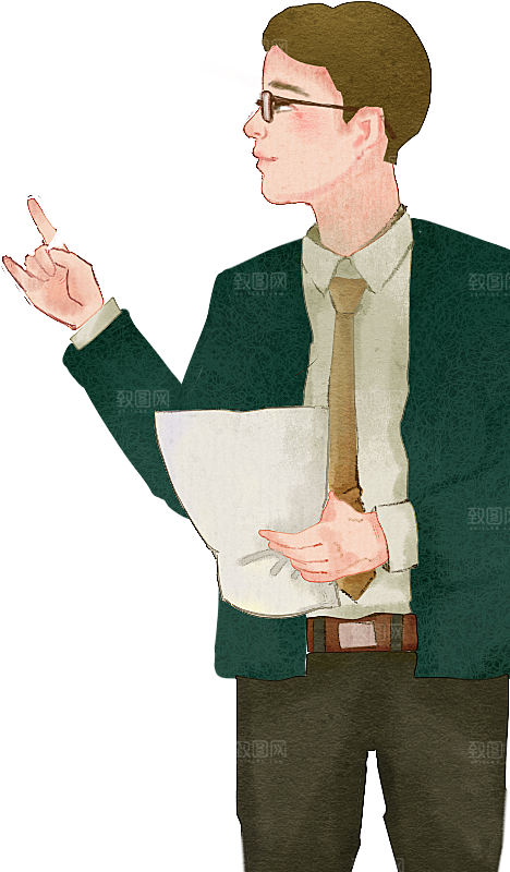 卡通可爱教师节免扣PNG素材