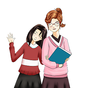 卡通可爱教师节免扣PNG素材
