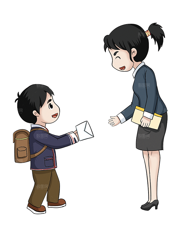 卡通可爱教师节免扣PNG素材