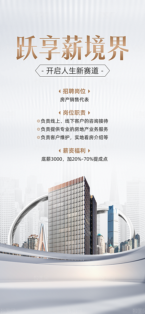 房地产销售中介求职招聘宣传