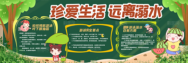 校园宣传栏中小学黑板报展板素材