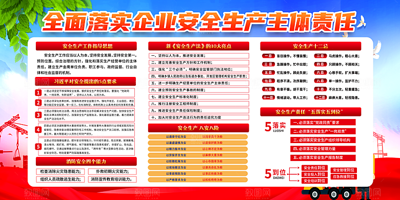 企业安全生产宣传栏展板
