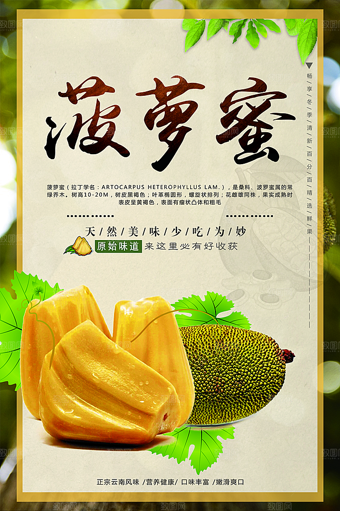 波罗蜜水果海报设计